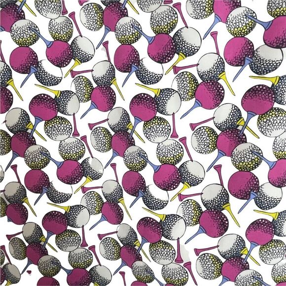 Izod Golf Stretch White Pink Blue Balls Tees Skort Skirt Size 8 Pockets - Picture 4 of 7